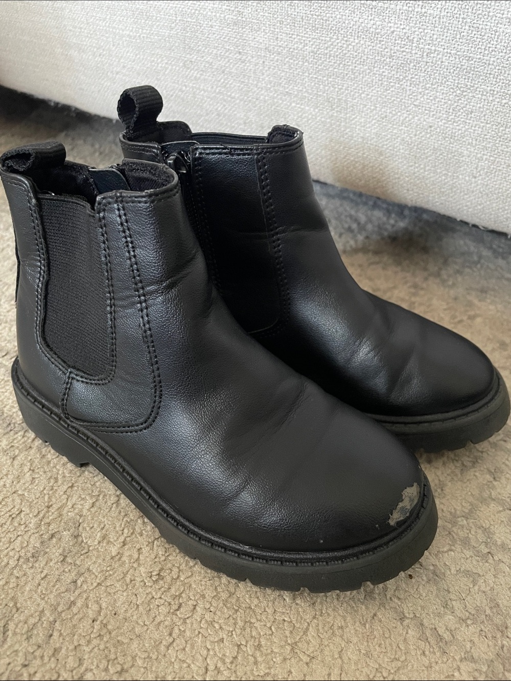 Kids Black Chelsea Boots